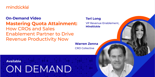 Mastering Quota Attainment: How CROs and Sales Enablement Partner to Drive Revenue Productivity Now